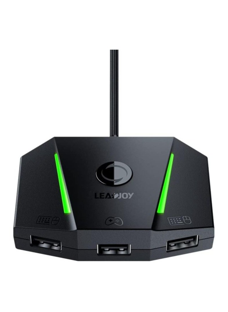 LEADJOY - محول لوحة المفاتيح والفأرة GameSir VX2 AimBox لجهاز Xbox One، Xbox Series X/S، نينتندو سويتش، PS4، وحدات التحكم في الألعاب لـ FPS، TPS و RTS، مع صوت 3.5 مم (غير متوافق مع PS5/PS5 Slim) - Image 1
