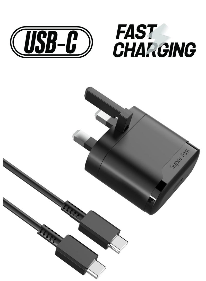 MUNTAQI Fast USB-C Charger Plug and Cable for Samsung Galaxy S24/S23/S22/S21 Series – Android Charge - Image 1