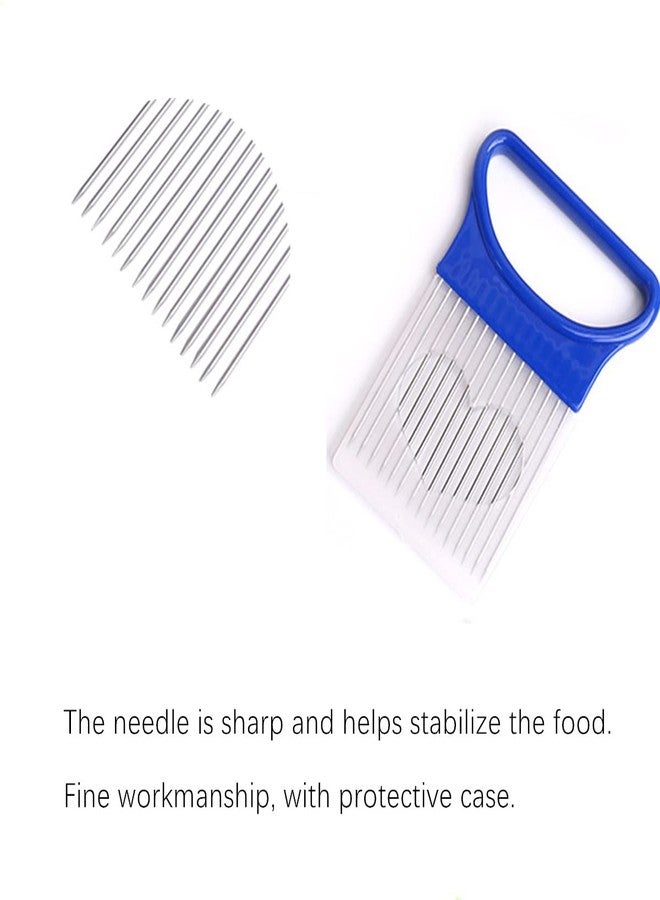 Beetoo Onion Slicer, 4PCS Stainless Steel Prongs Kitchen Slicer, Onion Holder for Slicing, Kitchen Cutting Tool Slicer for Kitchen - Image 4