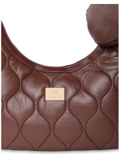CAPRESE Caprese Briar Abstract Brown Faux Leather Medium Hobo Handbag  - Image 2