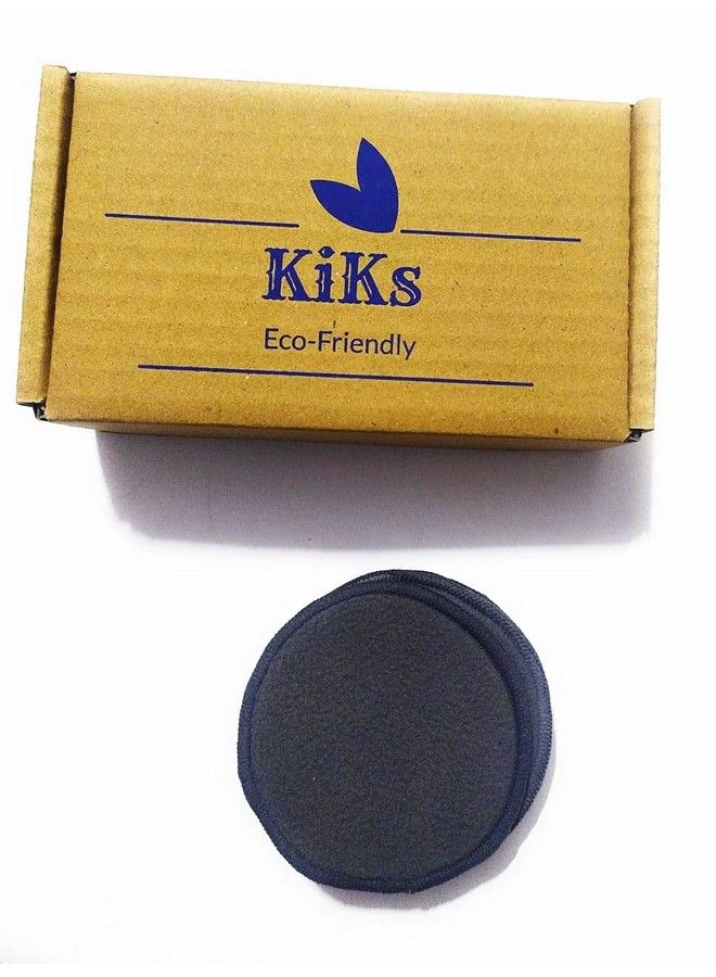 Bamboo Reusable Charcoal Make Up Removing Pads // Triple Layered Facial Cleansing Pads // Ecofriendly Set Of 5 Pads