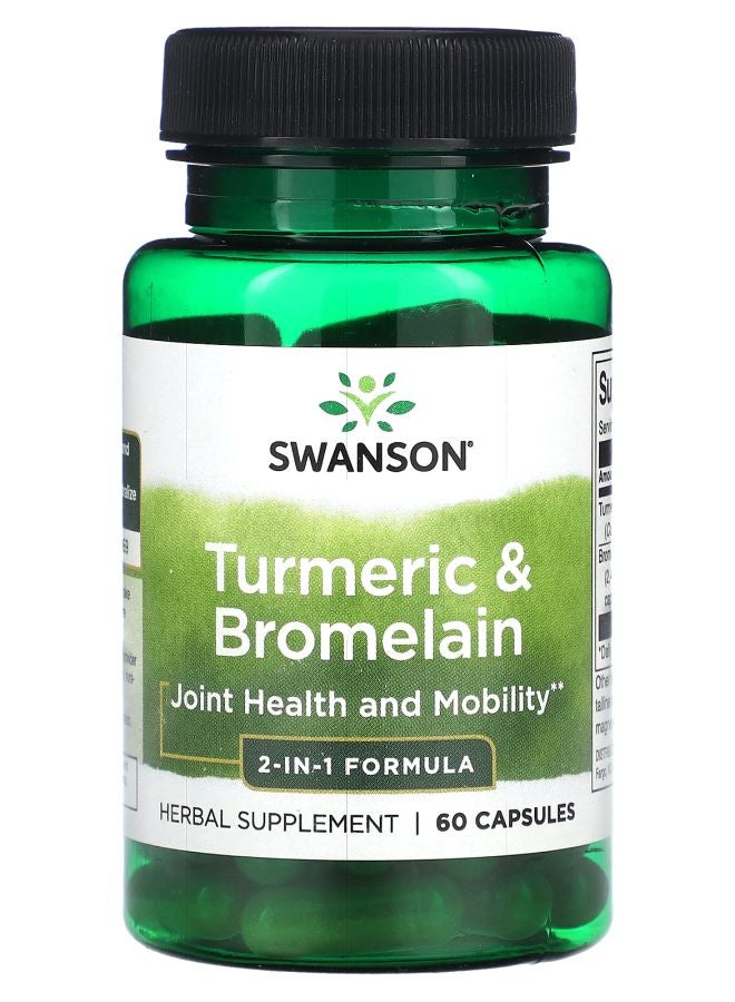 SWANSON Turmeric & Bromelain 60 Capsules