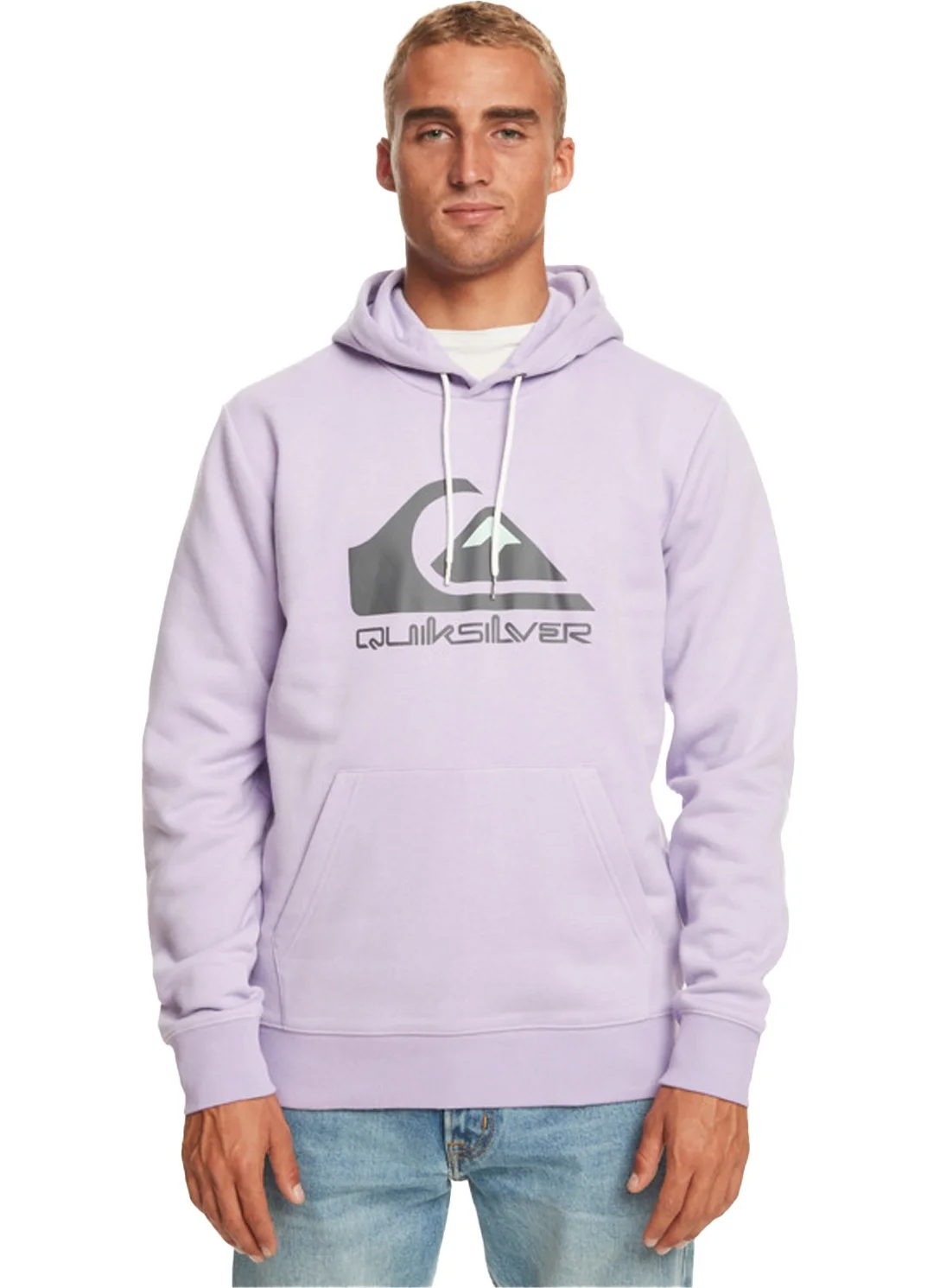 كويك سيلفر Big Logo Hood Men's Sweatshirt