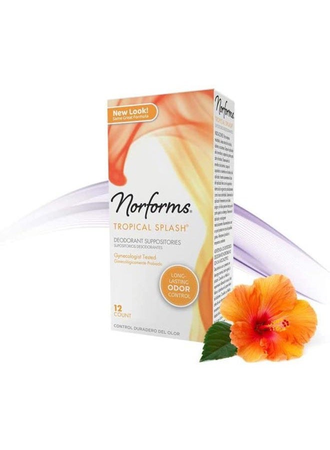 Norforms Suppositories Tropical Splash 12 Count (Pack of 3) - Image 3