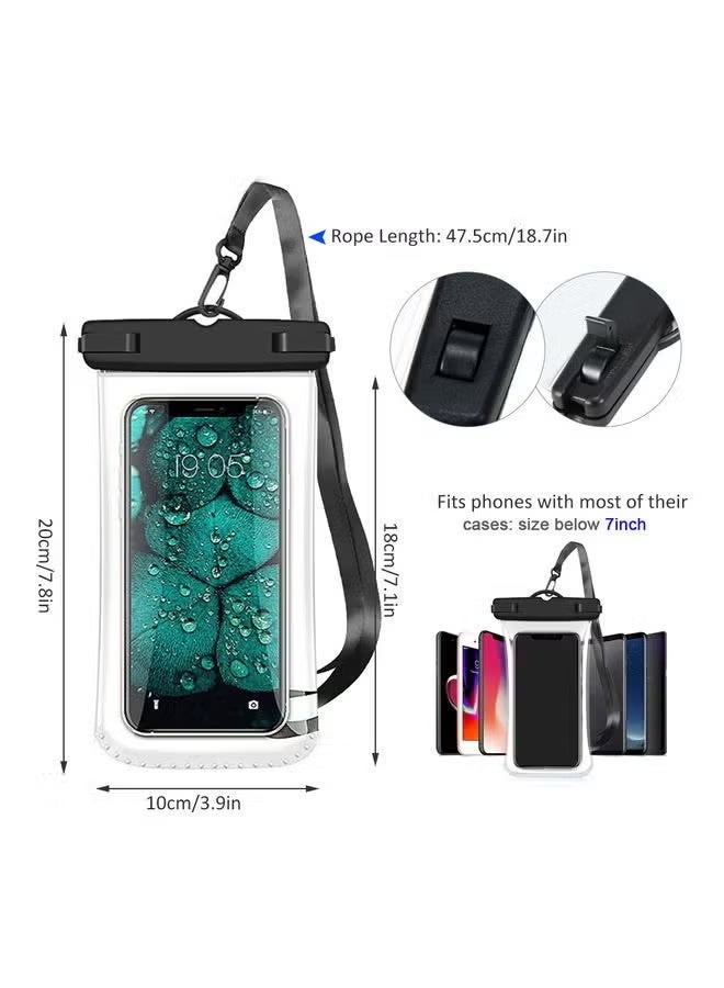 Earldom Waterproof Smartphone Pouch, Waterproof Floating Phone Pouch Waterproof Smartphone Case for iPhone 15 Pro Max 14 Pro 13 12 11, Samsung S24 S23 S22, Huawei Xiaomi Up to 6.7 Inches - Image 4