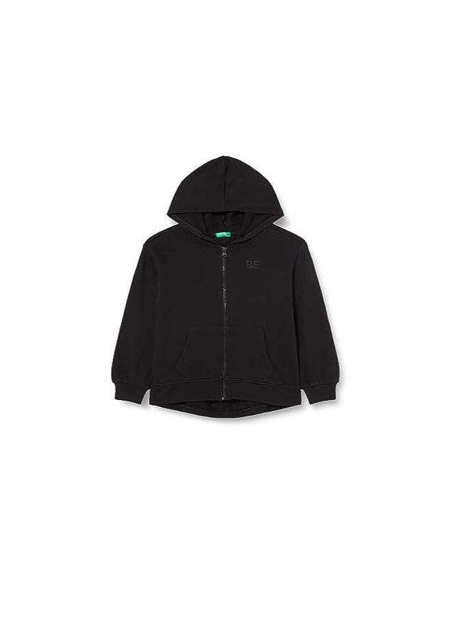 UNITED COLORS OF BENETTON Zip-Up Sweatshirt With "Be" Embroidery  - Image 1