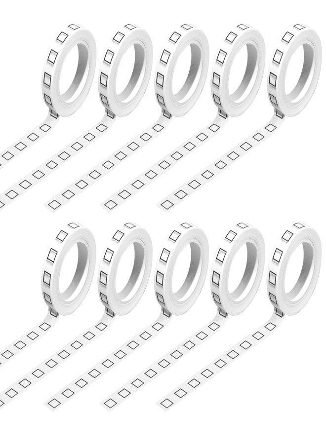 Pineraap 10 Rolls Checkbox Washi Tapes 8MM Thin Decorative Masking Tape Self Adhesive Craft Tape for Home School Office DIY Gift Wrapping Photo Frame Scrapbook Bullet Journal Planner,10 Meters - Image 1