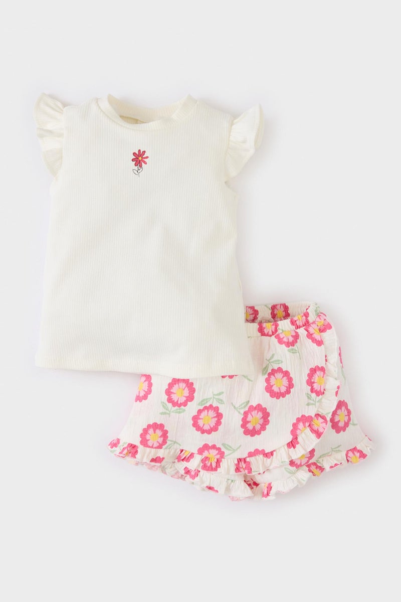 DeFacto Baby Girl Floral 2 Piece Set - Image 3