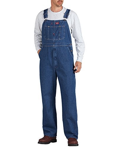 Dickies mens denim overalls, Stone Washed Indigo Blue, 44W x 30L US - Image 3