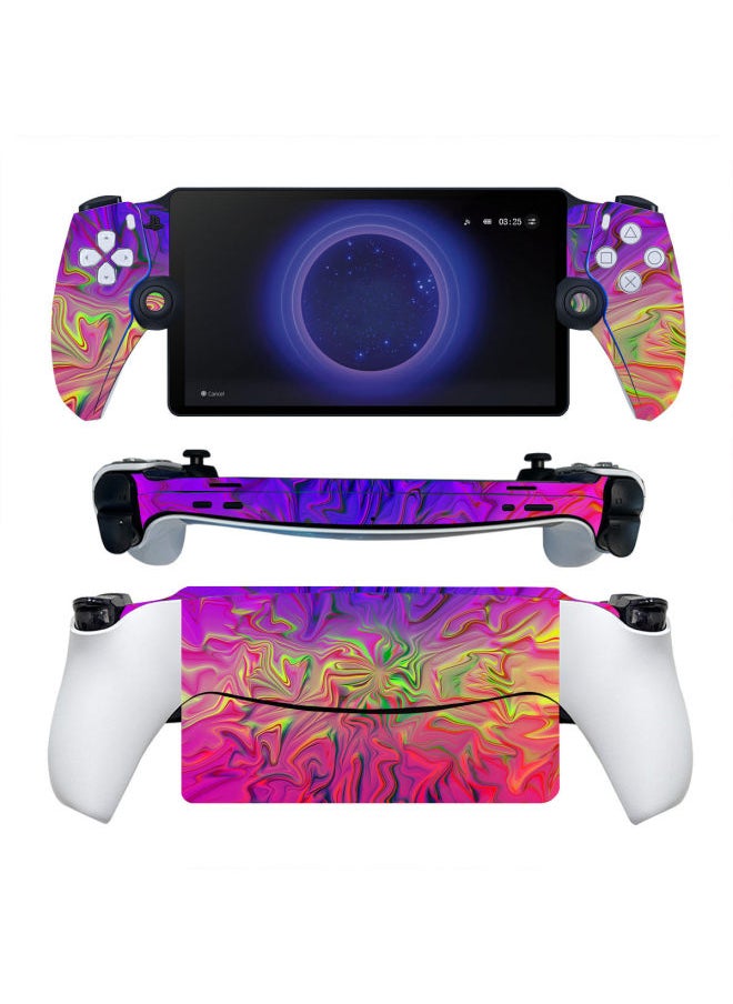Generic PS Portal Sticker Game Machine Body Sticker Protective Film Handheld Machine Pain Sticker PS5 Portal Skin-Color:TN-Portal-0062  - Image 1