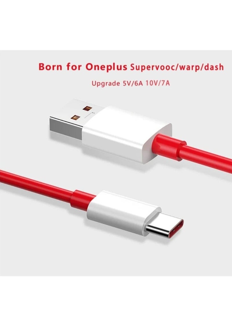 Raxoom "USB Type-C Cable in Red â€“ Rapid Charging for OnePlus 11, 10 Pro, 9 Series, and More Models" - Image 3