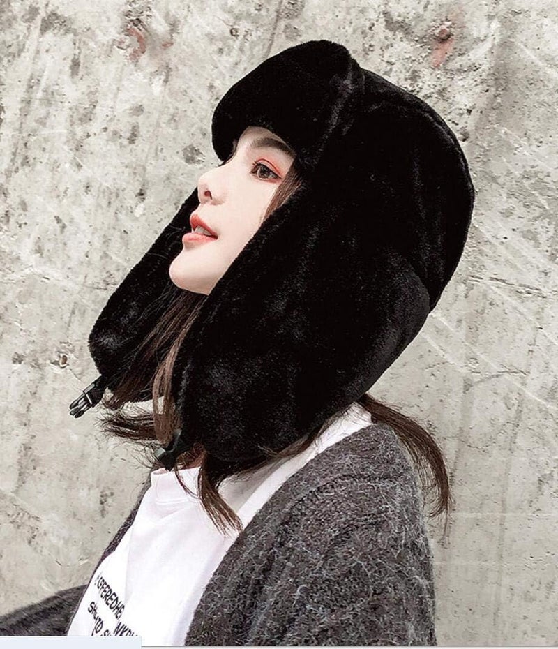 MioCloth Faux Fur Winter Earflap Russian Ushanka Hat - Fur Lined Winter Cap - Image 2