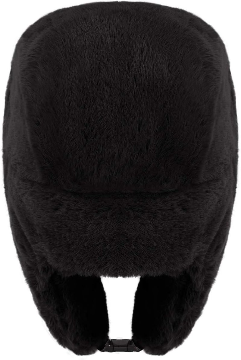 MioCloth Faux Fur Winter Earflap Russian Ushanka Hat - Fur Lined Winter Cap - Image 5