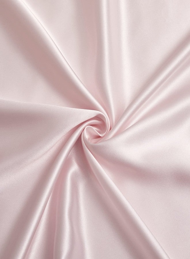 Counfeisly 3 Pieces Satin Sheets Set, Twin Size Luxury Silky Soft Satin Bed Sheets with 1 Deep Pocket Fitted Sheet, 1 Flat Sheet, 1 Pillowcase, Blush Pink - Image 5