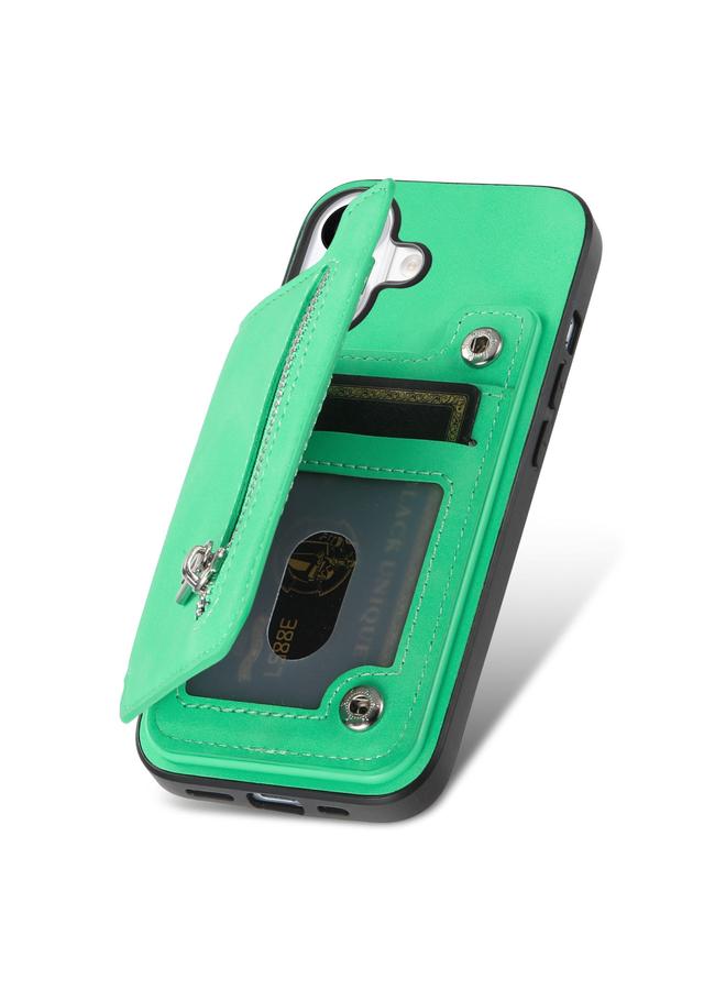 زبون جراب خلفي لهاتف iPhone 12 Pro Max Retro MagSafe مزود بسحاب ومحفظة وحقيبة بطاقات - Image 3