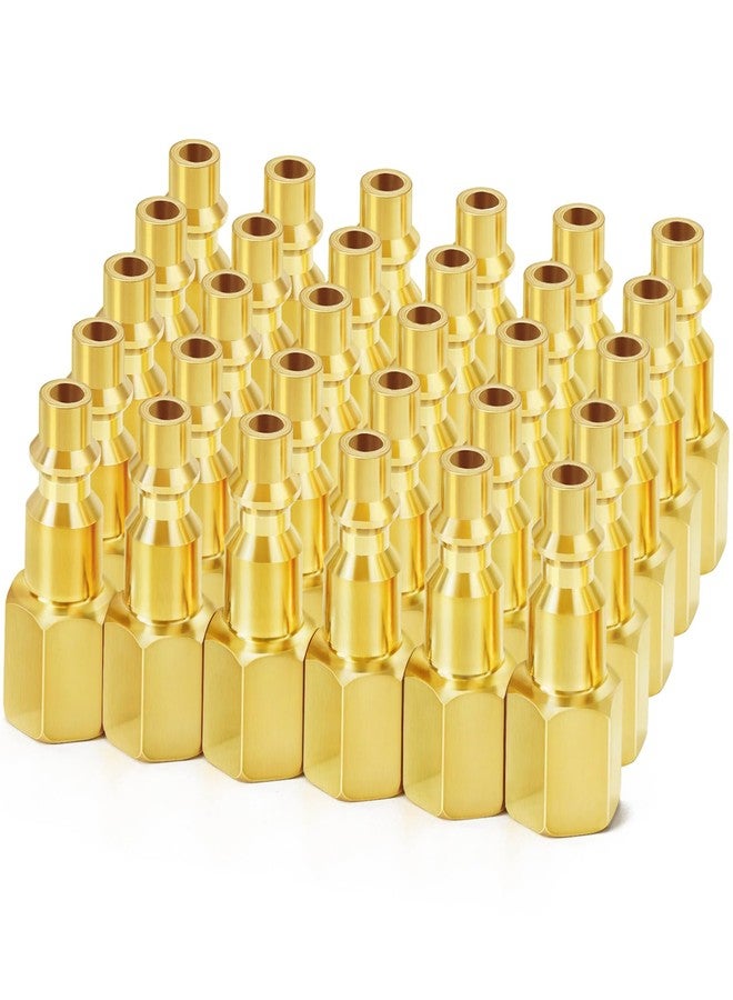 ChillWaves Industrial Air Plug, 1/4" NPT Female Pneumatic Plugs, Air Compressor Accessories Fittings(30-PACK) - Image 1