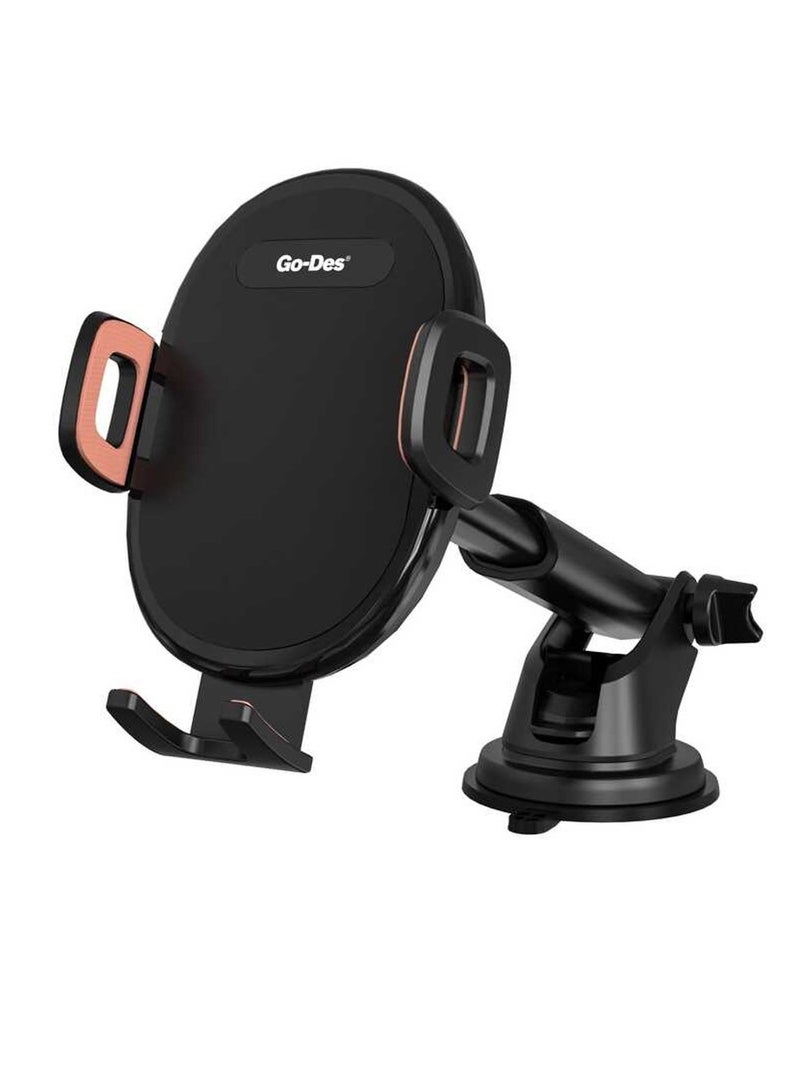Go-Des 2 In 1 Mini Foldable Car Mount Mobile Phone Holder GD HD753 - Image 3