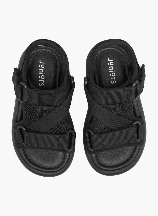 JUNIORS Boys Textured Floaters With Hook And Loop Closure  - Image 2
