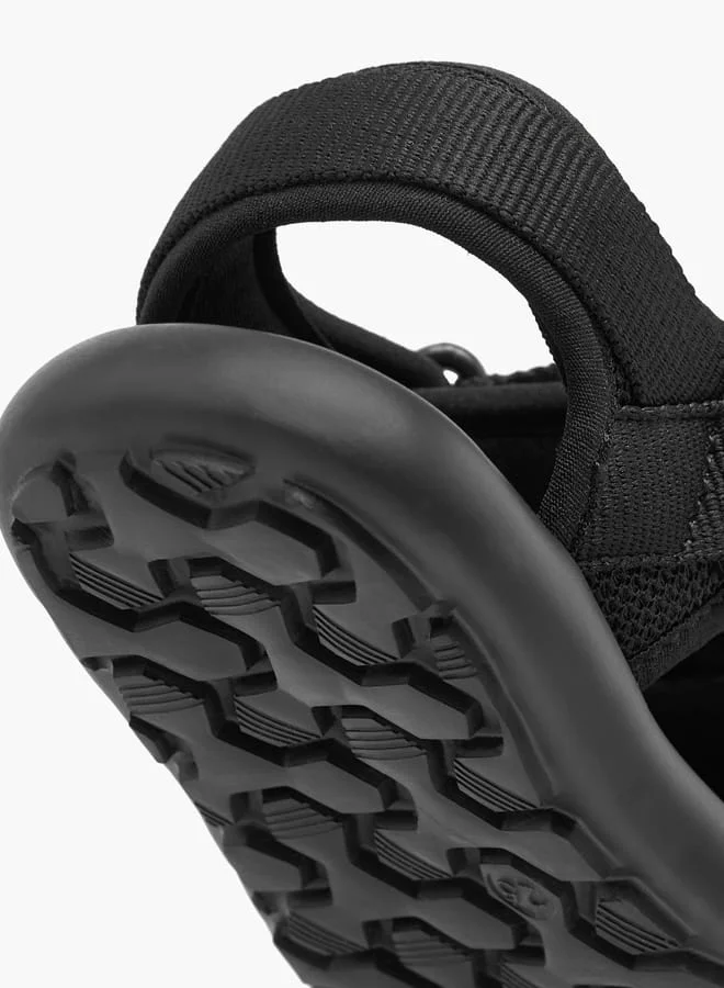 JUNIORS Boys Textured Floaters With Hook And Loop Closure