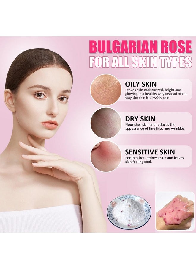 YMEYFAN - Jelly Mask For Facial Professional Bulgarian Rose Smooth Face Mask Skin Care Hydrated Nourished Hydro Jelly Mask Powder Gel Peel Off Mask For Diy Spa Salon Vajacial 17.6Fl Oz - Image 1