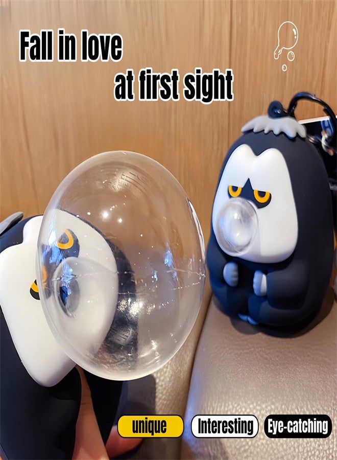 Zikra Kawaii Keychain Squeeze Monkey Keychain For Backpack Purse Squeeze Bubbles Relax Key Chain For Handbags Funny Keychain Gifts For Girl Boy Kids Room Stuff - Image 5