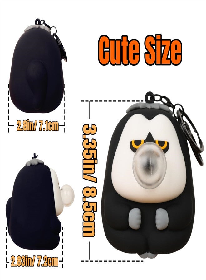 Zikra Kawaii Keychain Squeeze Monkey Keychain For Backpack Purse Squeeze Bubbles Relax Key Chain For Handbags Funny Keychain Gifts For Girl Boy Kids Room Stuff - Image 3