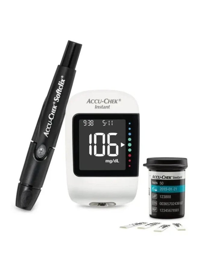 ACCU-CHEK Instant Instant Blood Glucose Meter with Pen and Lancets (Test Strips Not Included) - Image 2