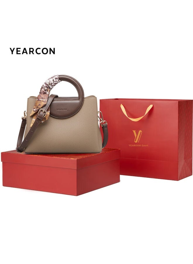 YEARCON Yi'er Kang Vintage Tote Bag For Women Single Shoulder Crossbody Bag Gift For Girlfriend Teacher's Day Gift - Image 1