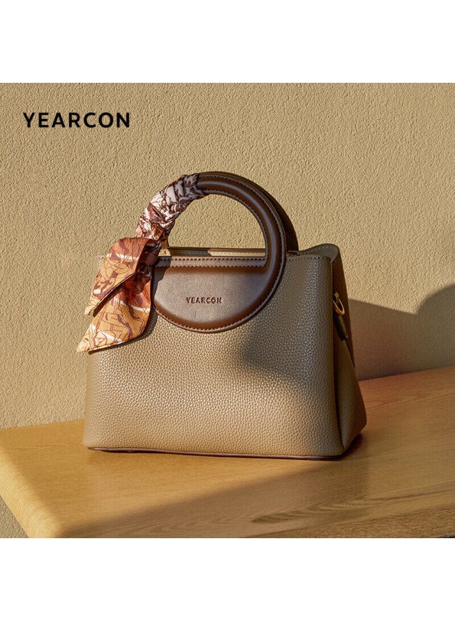 YEARCON Yi'er Kang Vintage Tote Bag For Women Single Shoulder Crossbody Bag Gift For Girlfriend Teacher's Day Gift - Image 5