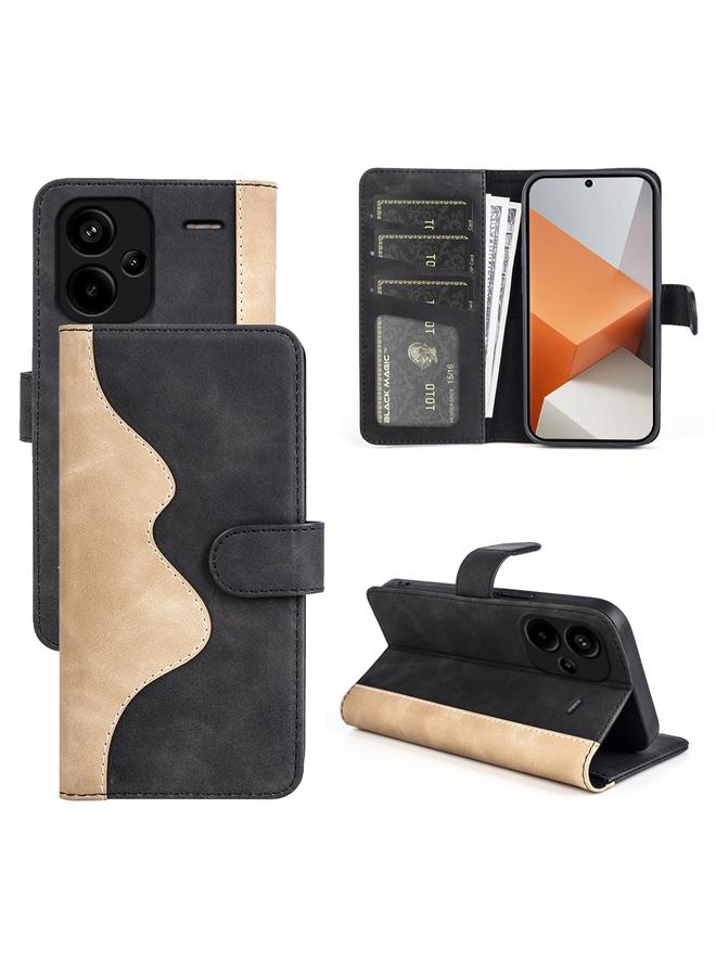The Bros Case For Xiaomi Redmi Note 13 Pro+ Stitching Horizontal Flip Leather Phone Case