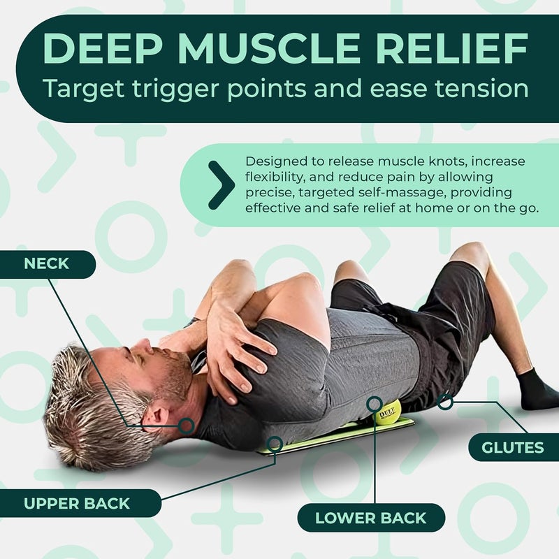 Deep Recovery أداة تحرير عضلات الظهر والصدر العميقة لجسم كامل مع قنوات محفورة لتدليك الكرة (الكرات غير مشمولة) - Image 2