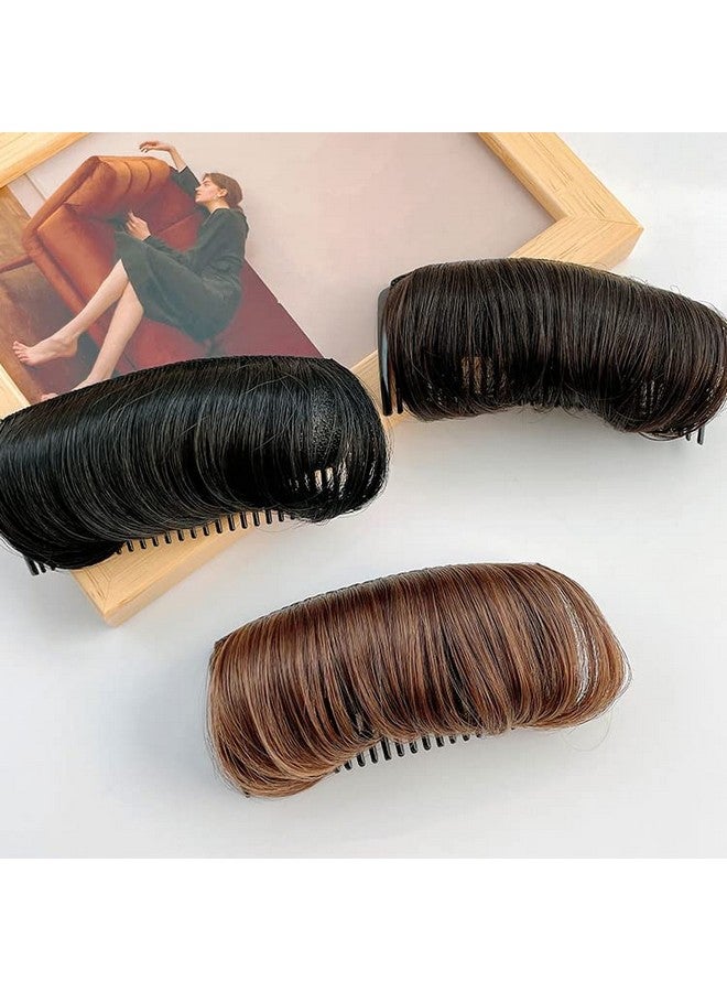 ericotry 1Pcs Womens Hair Bun Invisible False Hair Clip Bump It Up Volume Hair Base Fluffy Princess Styling Increased Hair Pad Styling Insert Tool Hair Accessories (Light Brown) - Image 3