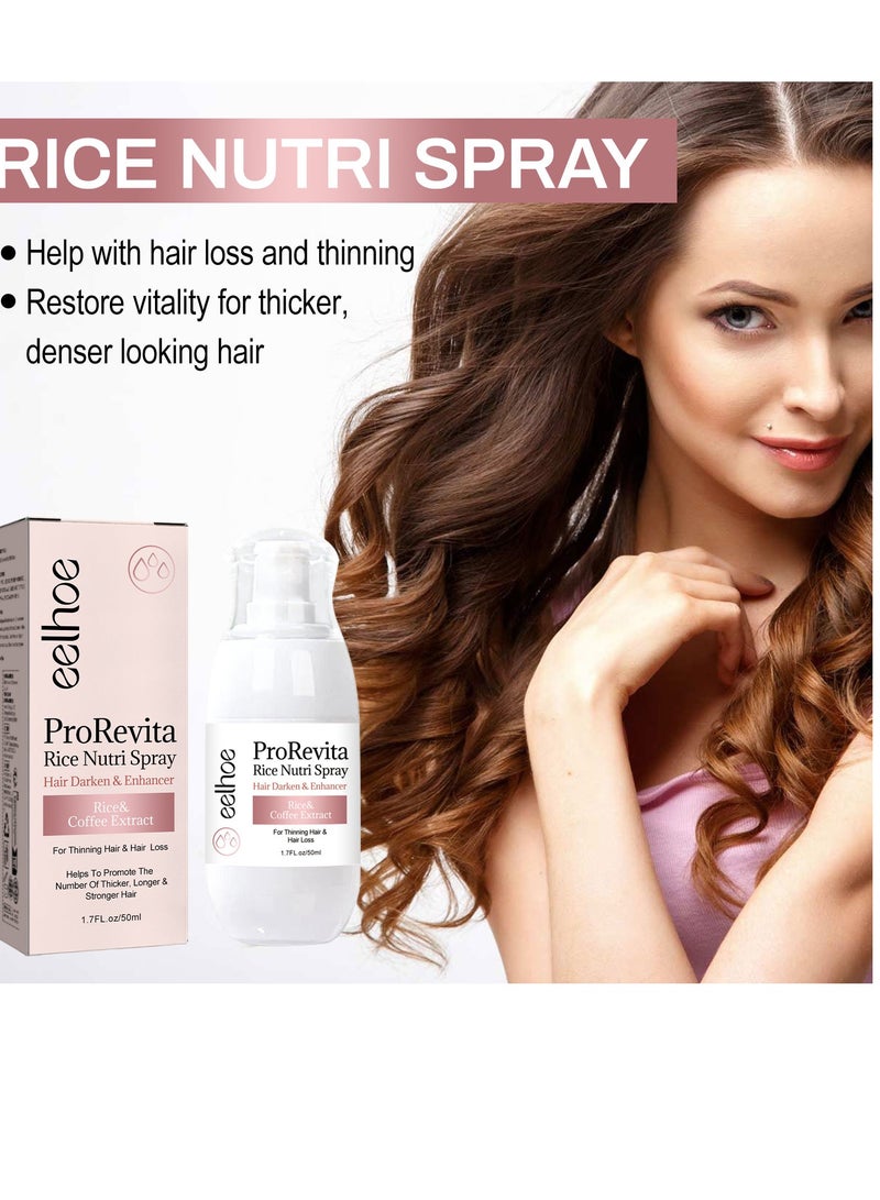 إيلهو بخاخ برو ريفيتا رايس نيوتري لتغميق الشعر وتعزيز نموه، تكثيف الشعر بشكل طبيعي، إصلاح التلف، تحسين التجعد، يساعد على إيقاف ترقق الشعر وتساقطه - Image 1