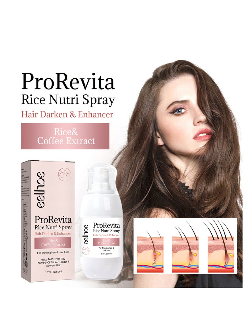 إيلهو بخاخ برو ريفيتا رايس نيوتري لتغميق الشعر وتعزيز نموه، تكثيف الشعر بشكل طبيعي، إصلاح التلف، تحسين التجعد، يساعد على إيقاف ترقق الشعر وتساقطه - Image 2