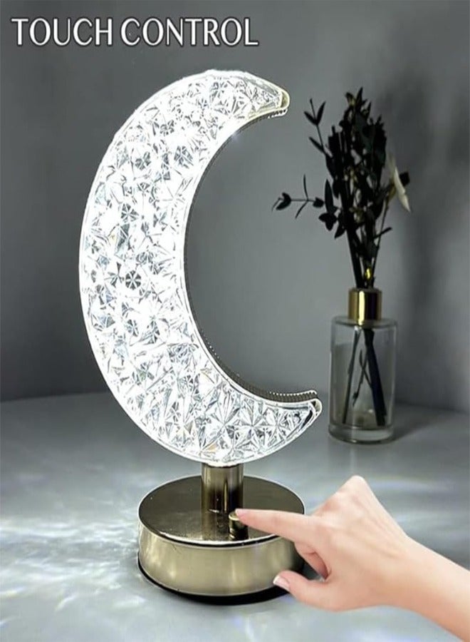 إيه تي إم مصباح طاولة قابل لإعادة الشحن عبر USB مع التحكم باللمس وإضاءة ثلاثية الألوان ومفتاح لمس - Image 4