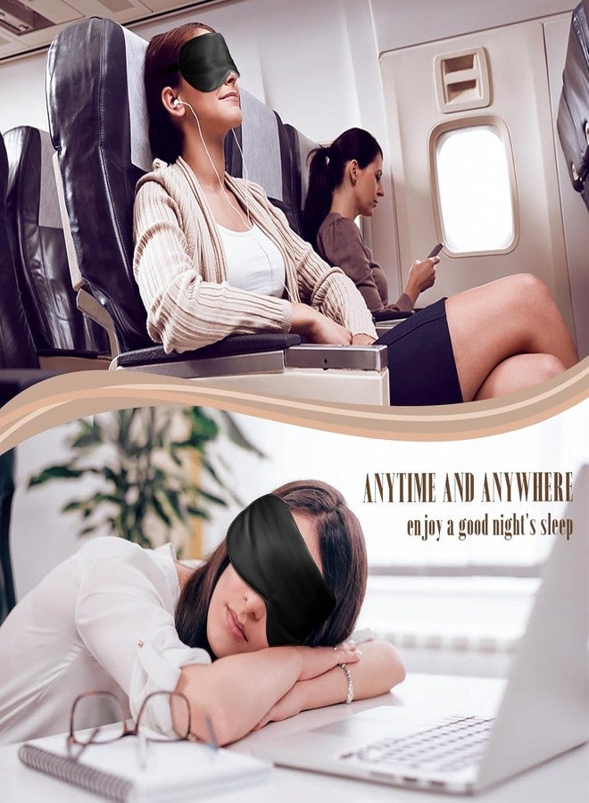 QIQI قناع عين فائق النعومة والراحة من QIQI للنوم مع حزام قابل للتعديل، قناع نوم، عصابة للعينين للسفر، وسادة قناع نوم مناسبة لجميع أفراد الأسرة، قناع نوم، عصابات للعينين (BLUEVLVT) - Image 4