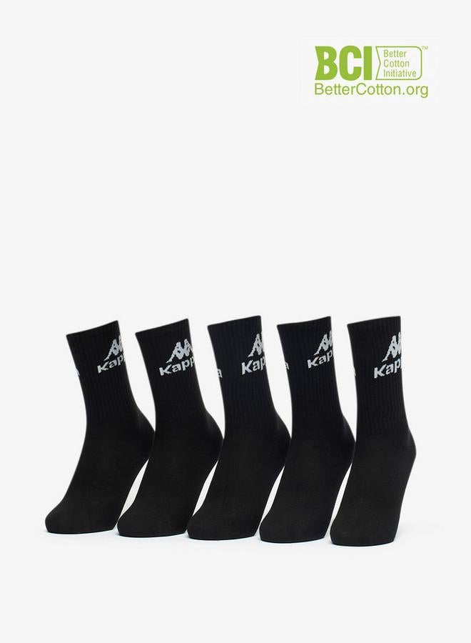 Kappa Logo Print Ankle Length Socks - Set of 5 - Image 1