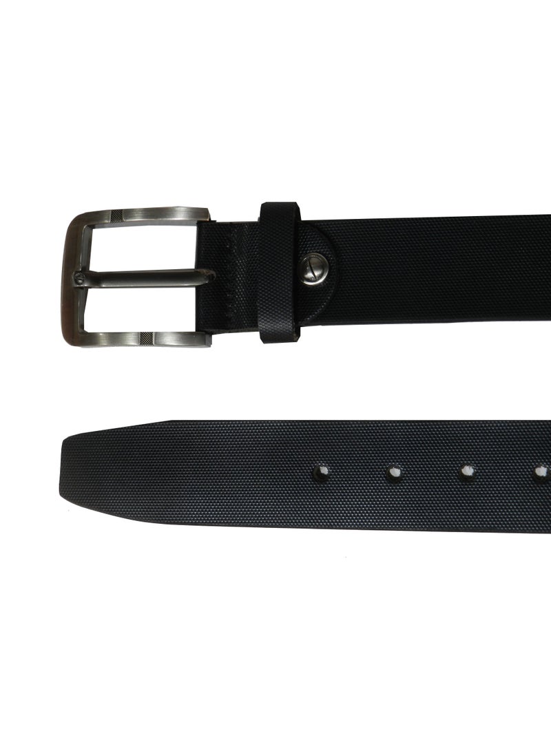 LAVERI LEATHER GENUINE LEATHER 40 MM FORMAL AND CASUAL BLACK BELT FOR MENS - Image 5