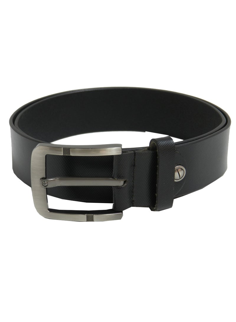 LAVERI LEATHER GENUINE LEATHER 40 MM FORMAL AND CASUAL BLACK BELT FOR MENS - Image 3