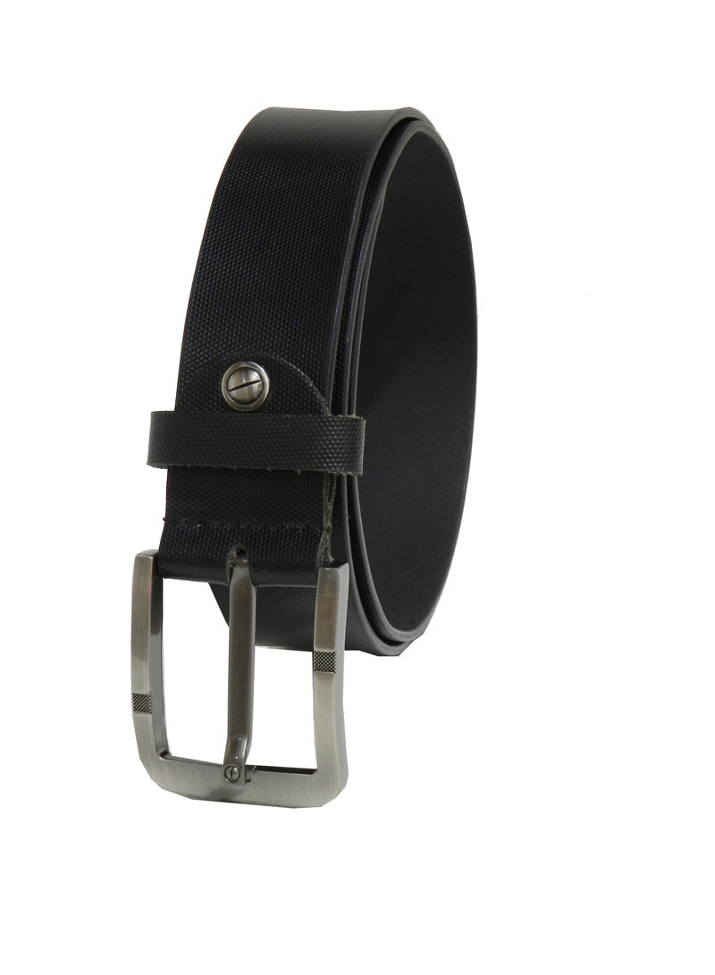 LAVERI LEATHER GENUINE LEATHER 40 MM FORMAL AND CASUAL BLACK BELT FOR MENS - Image 4