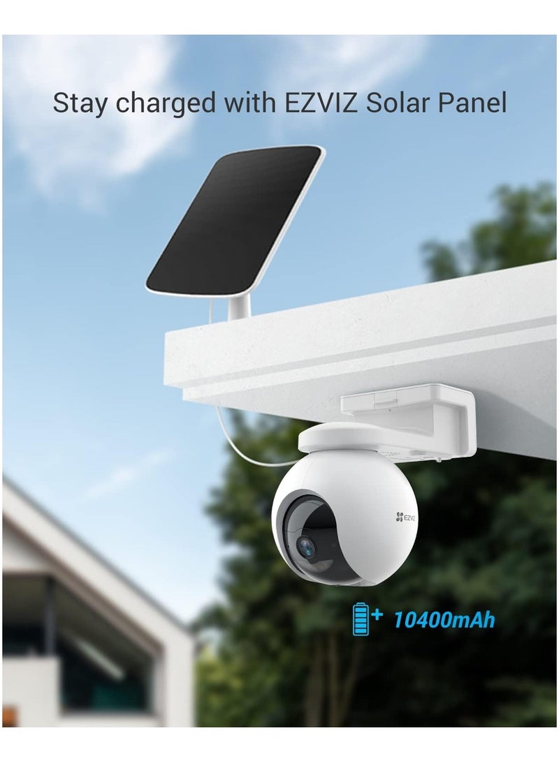 EZVIZ 2K Security Camera Outdoor Wireless, 360° PTZ Auto Tracking, Color Night Vision, WIFI Camera Surveillance Exterior Home, Human Detection, Two Way Audio, Alexa,10400mAh, CB8 Kit with Solar Panel - Image 3