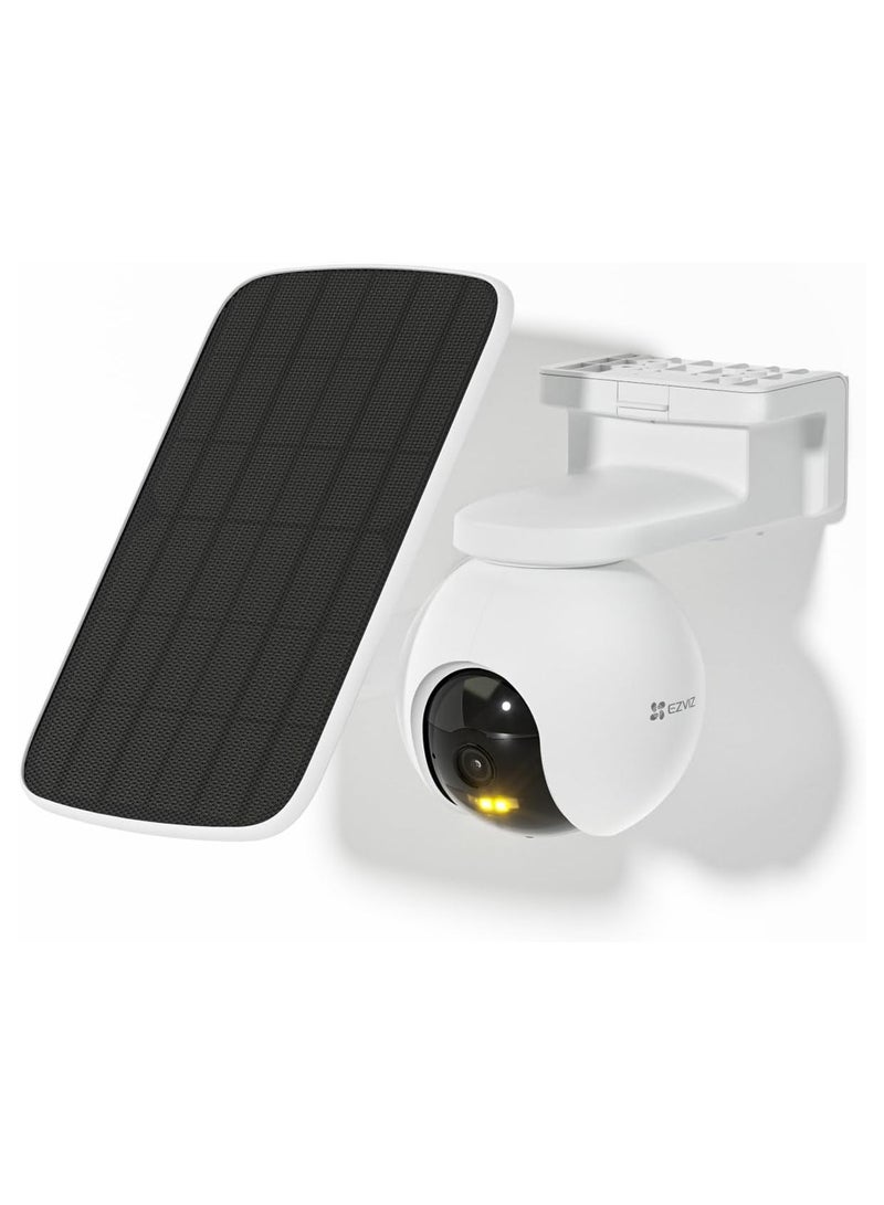 EZVIZ 2K Security Camera Outdoor Wireless, 360° PTZ Auto Tracking, Color Night Vision, WIFI Camera Surveillance Exterior Home, Human Detection, Two Way Audio, Alexa,10400mAh, CB8 Kit with Solar Panel - Image 1