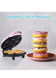 Generic "Electric Donut Maker with Non-Stick Surface – Makes 7 Mini Doughnuts, Pancakes & More – Pink"  - Image 5