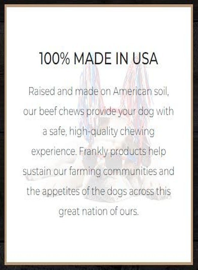 Frankly Original Pet - Peanut Butter Flavored Mega Beef Roll for Dogs - High Protein Collegen Packed - Rawhide Free! - Made in The U.S.A. - 12" Roll (Mega PB) - Image 4