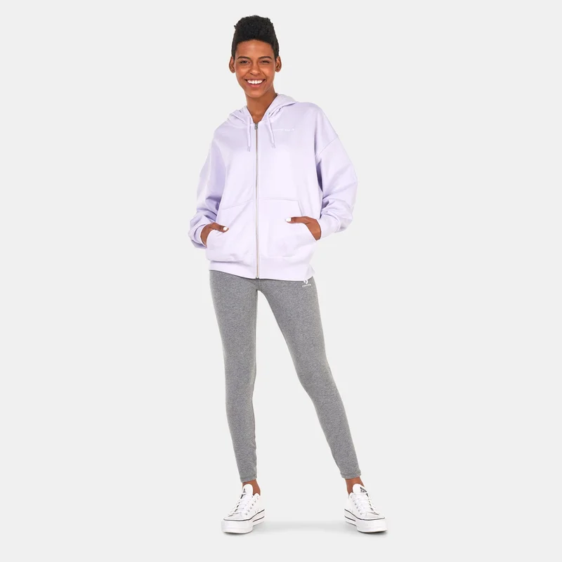 CONVERSE Purple Women's Oversized Full-Zip Hoodie for Women | Best Price UAE