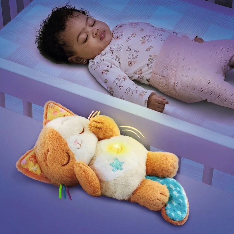VTech Calming Purrs Kitten – Soft & Snuggly Interactive Baby Toy with Gentle Motions, Soothing Lights, 15 Melodies, White Noise & Timer Options for Infants 0M+ - Image 4