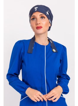 Nur Medikal Giyim Nur Medical Clothing Hijab Nurse Bonnet - Navy Blue Snoopy  - Image 1