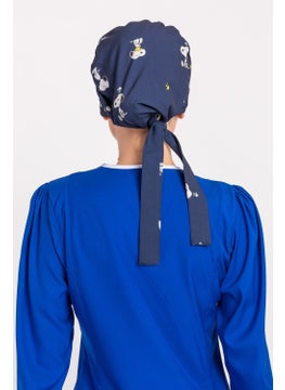 Nur Medikal Giyim Nur Medical Clothing Hijab Nurse Bonnet - Navy Blue Snoopy  - Image 5