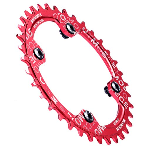 Dymoece 7075 Aluminum Alloy Double Chainring Bolts for Road MTB Bicycle M8 Crankset (Black) - Image 3