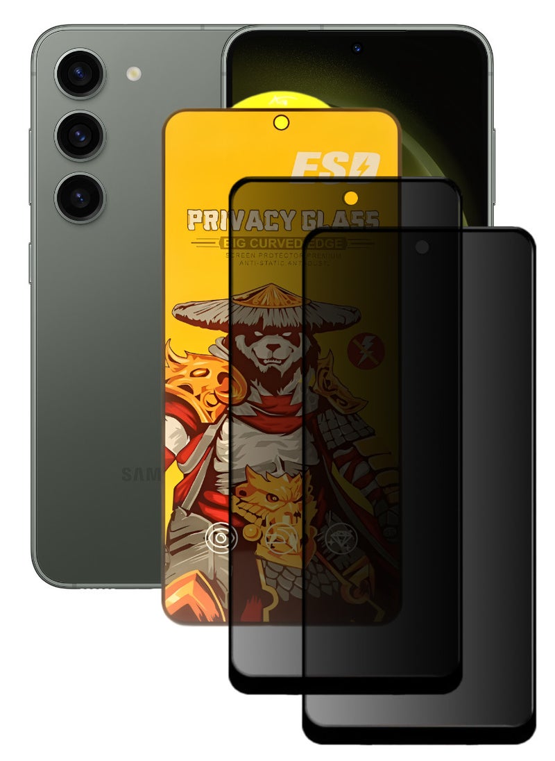 اي اس دي قطعتين، واقي شاشة عالي الجودة لهاتف آسامسونج جالاكسي S23 - Image 1